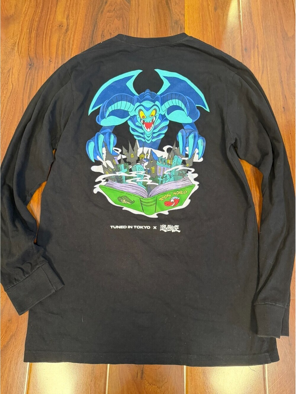 Tuned In Tokyo Yu-Gi-Oh Toon Town Legends Black Graphic T-Shirt Mens SZ L